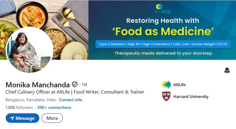 Monika Manchanda's LinkedIn profile