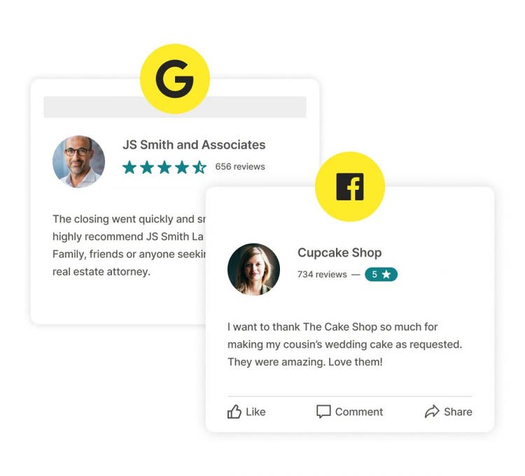 selection of online reviews